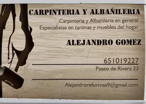 CARPINTERIA ALBAÑILERIA ALEJANDRO GOMEZ